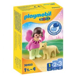 PLAYMOBIL 1-2-3 - FÉE AVEC RENARD #70403